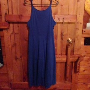 Blue Spaghetti Strap Dress